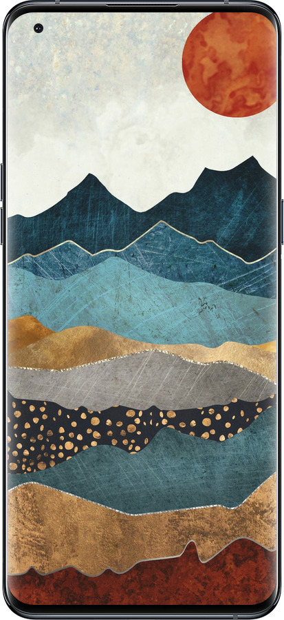 Силіконовий чехол Захід гори для Oppo Find X5 Pro - 5434u-2603 изображение 