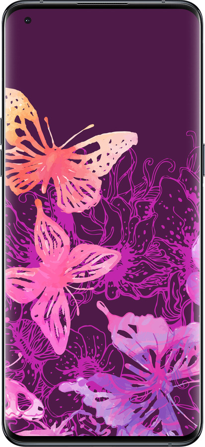 Силіконовий чехол Метелики v2 для Oppo Find X5 Pro - 5475u-2603 изображение 