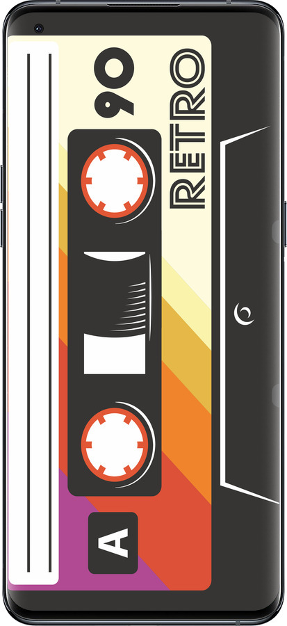 Силиконовый чехол Кассета с90 v4 для Oppo Find X5 Pro - 5532u-2603 изображение 