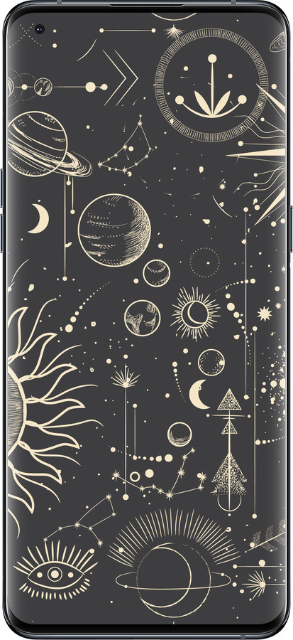 Силиконовый чехол Фаза луны для Oppo Find X5 Pro - 5605u-2603 изображение 