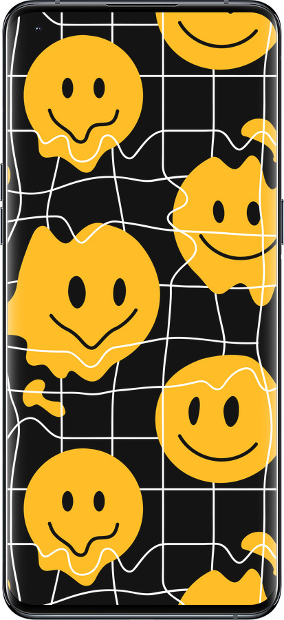 Силиконовый чехол Смайлы v3 для Oppo Find X5 Pro - 5623u-2603 изображение 