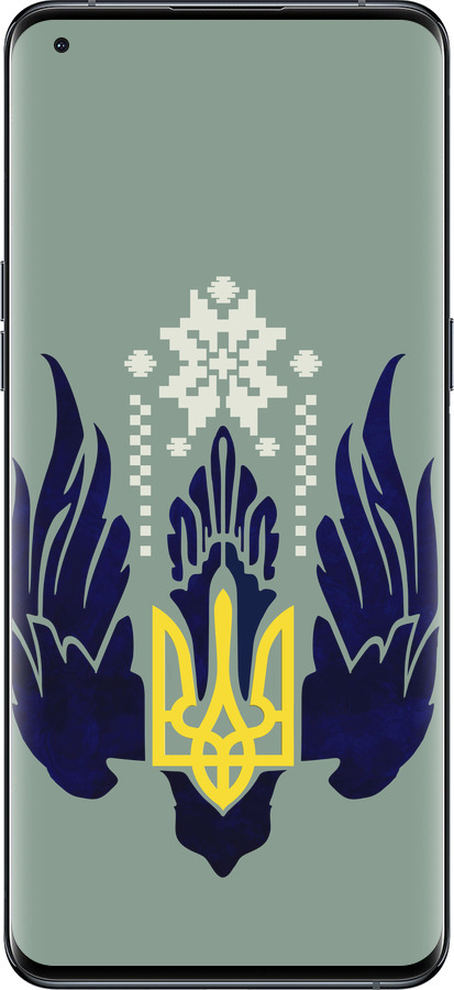 Силіконовий чехол Тризуб із крилами для Oppo Find X5 Pro - 5640u-2603 изображение 