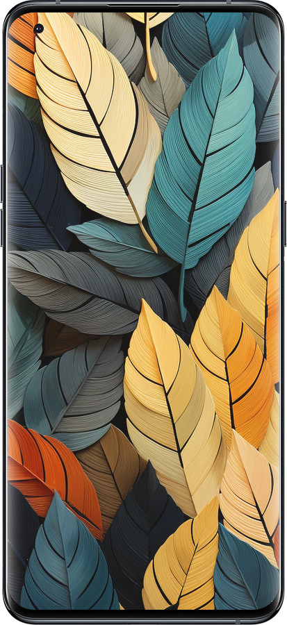 Силиконовый чехол Кольорове листя для Oppo Find X5 Pro - 5644u-2603 изображение 