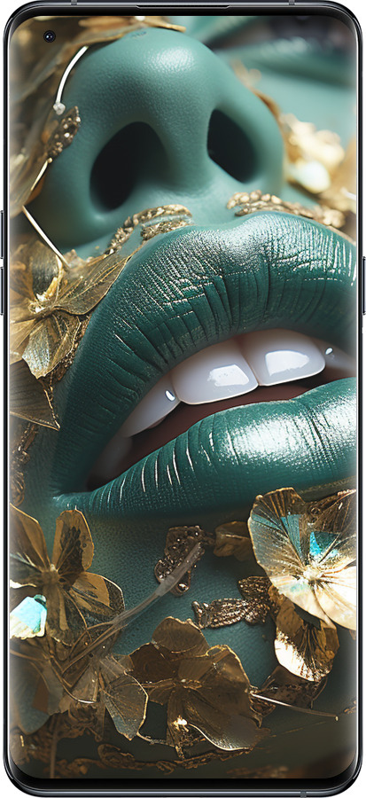 Силіконовий чехол Губи 2 для Oppo Find X5 Pro - 5667u-2603 изображение 