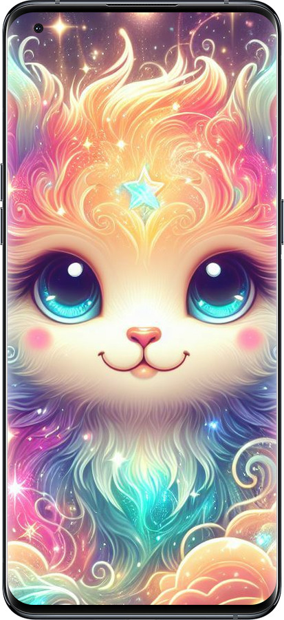 Силиконовый чехол Сказочный котенок для Oppo Find X5 Pro - 5813u-2603 изображение 