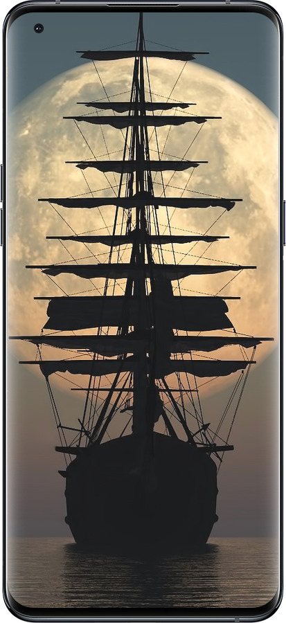 Силиконовый чехол Корабль для Oppo Find X5 Pro - 5998u-2603 изображение 