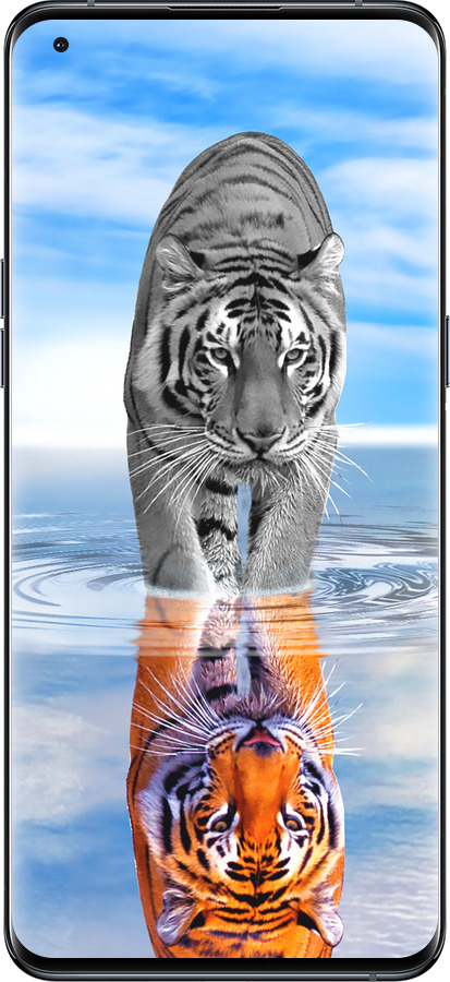 Силиконовый чехол Тигр для Oppo Find X5 Pro - 6016u-2603 изображение 