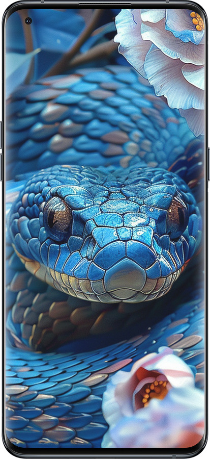 Силиконовый чехол Blue Snake для Oppo Find X5 Pro - 6079u-2603 изображение 