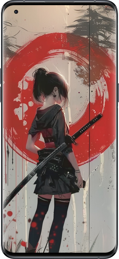 Силиконовый чехол Сумерки воина: Танец с катаной для Oppo Find X5 Pro - 6123u-2603 изображение 