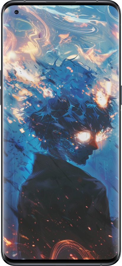 Силіконовий чехол Сатору Годжо для Oppo Find X5 Pro - 6129u-2603 изображение 