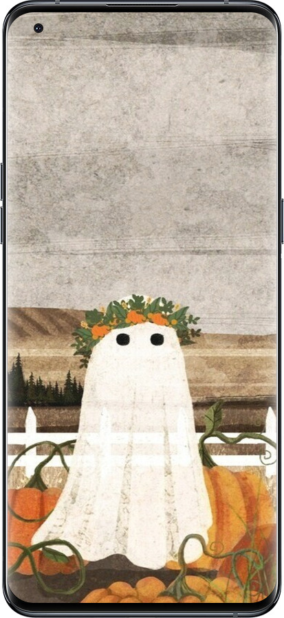 Силиконовый чехол Призрак для Oppo Find X5 Pro - 6245u-2603 изображение 