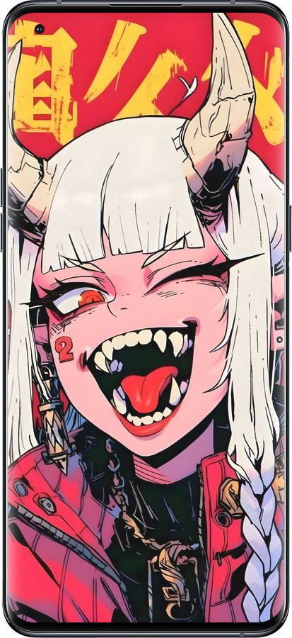 Силиконовый чехол Аниме демон для Oppo Find X5 Pro - 6308u-2603 изображение 