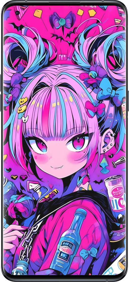 Силиконовый чехол Аниме милаха для Oppo Find X5 Pro - 6314u-2603 изображение 