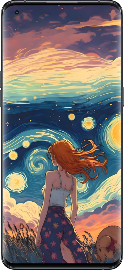 Силиконовый чехол Девушка Арт для Oppo Find X5 Pro - 6325u-2603 изображение 