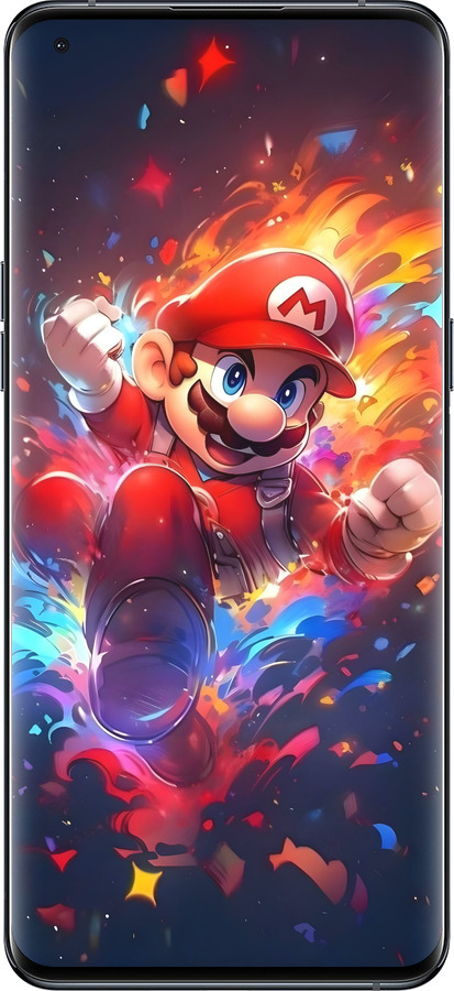 Силиконовый чехол Супер Марио для Oppo Find X5 Pro - 6342u-2603 изображение 