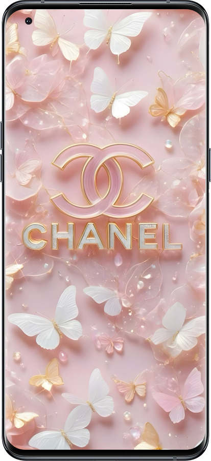 Силиконовый чехол Шанель для Oppo Find X5 Pro - 6366u-2603 изображение 