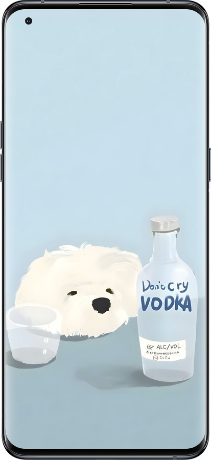 Силиконовый чехол Пес водка для Oppo Find X5 Pro - 6368u-2603 изображение 