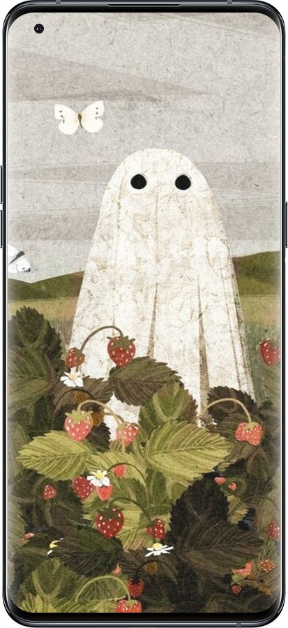 Силіконовий чехол Полуничні поля та привиди для Oppo Find X5 Pro - 6426u-2603 изображение 