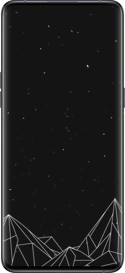 Силіконовий чехол Чорно білі абстрактні гори для Oppo Find X5 Pro - 6437u-2603 изображение 