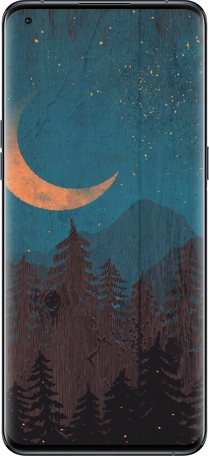 Силиконовый чехол Звездный лес для Oppo Find X5 Pro - 6480u-2603 изображение 