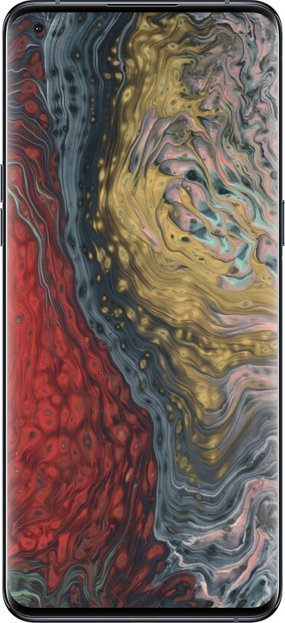 Силиконовый чехол С изображением абстрактной живописи для Oppo Find X5 Pro - 6530u-2603 изображение 