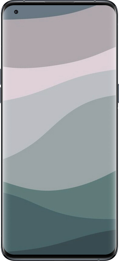 Силиконовый чехол С фиолетовым и бирюзовым ретро-стилем и волнами для Oppo Find X5 Pro - 6533u-2603 изображение 