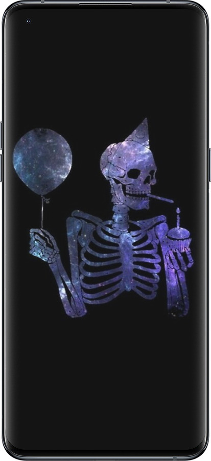 Силиконовый чехол Скелетное искусство для Oppo Find X5 Pro - 6536u-2603 изображение 