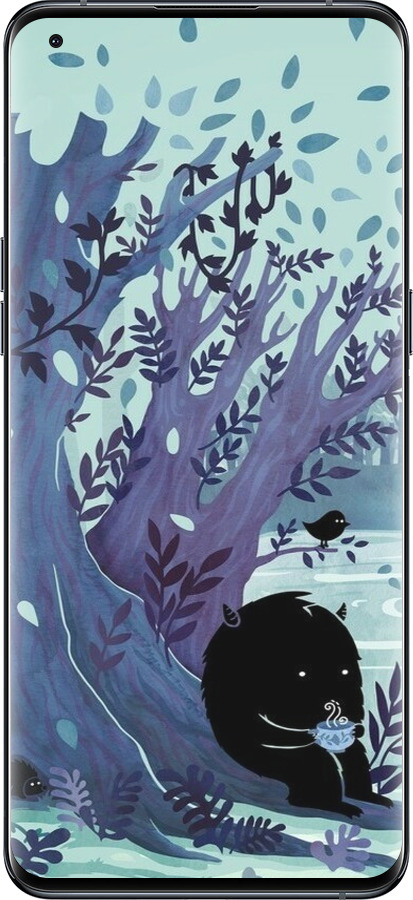 Силиконовый чехол Арт принт Тихое место чая для Oppo Find X5 Pro - 6544u-2603 изображение 