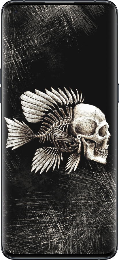 Силиконовый чехол Рыбо-человек для Oppo Find X5 Pro - 683u-2603 изображение 