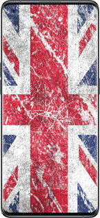 Силиконовый чехол Флаг Великобритании 1 для Oppo Find X5 - 386u-2602 изображение 