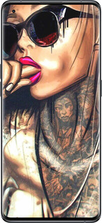 Силиконовый чехол Девушка в тату для Oppo Find X5 - 4001u-2602 изображение 
