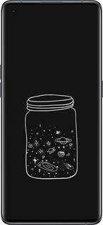 Силиконовый чехол Космос в банке для Oppo Find X5 - 4297u-2602 изображение 