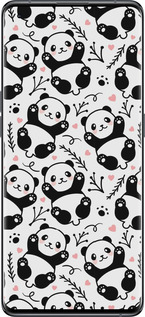 Силиконовый чехол Панды для Oppo Find X5 - 4318u-2602 изображение 