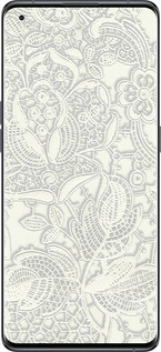 Силиконовый чехол Белое кружево для Oppo Find X5 - 4383u-2602 изображение 