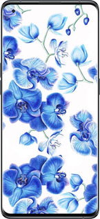 Силіконовий чехол Блакитні орхідеї для Oppo Find X5 - 4406u-2602 изображение 
