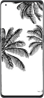 Силиконовый чехол Пальмы1 для Oppo Find X5 - 4634u-2602 изображение 