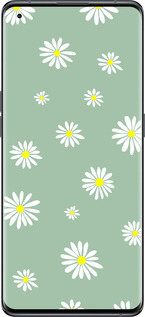 Силиконовый чехол Ромашки v4 для Oppo Find X5 - 5603u-2602 изображение 