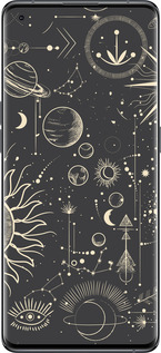 Силиконовый чехол Фаза луны для Oppo Find X5 - 5605u-2602 изображение 