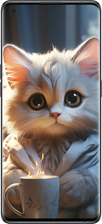 Силиконовый чехол White cat для Oppo Find X5 - 5646u-2602 изображение 