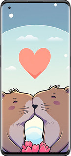 Силиконовый чехол Капибара любовь для Oppo Find X5 - 6027u-2602 изображение 