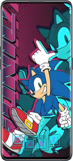 Силиконовый чехол Соник для Oppo Find X5 - 6284u-2602 изображение 