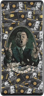 Силиконовый чехол Волк с валл стрит для Oppo Find X5 - 6287u-2602 изображение 