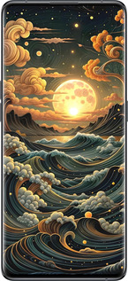 Силиконовый чехол Арт волны для Oppo Find X5 - 6332u-2602 изображение 