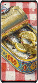 Силиконовый чехол Vintage Sardine Tin Phone для Oppo Find X5 - 6772u-2602 изображение 