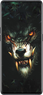 Силиконовый чехол Дьявольский волк для Oppo Find X5 - 833u-2602 изображение 
