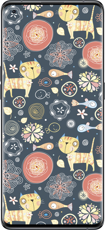 Силиконовый чехол Котята v4 для Oppo Find X5 - 1224u-2602 изображение 