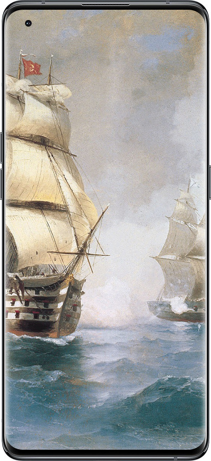 Силиконовый чехол Айвазовский. Корабли для Oppo Find X5 - 160u-2602 изображение 