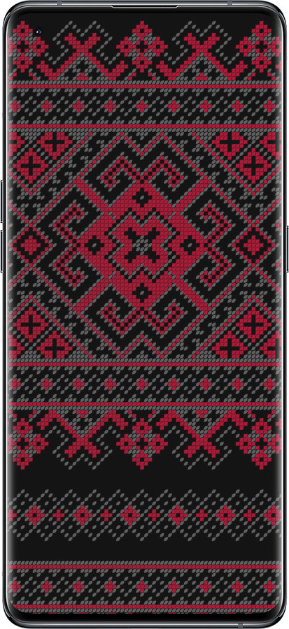 Силиконовый чехол Вышиванка 52 для Oppo Find X5 - 1763u-2602 изображение 