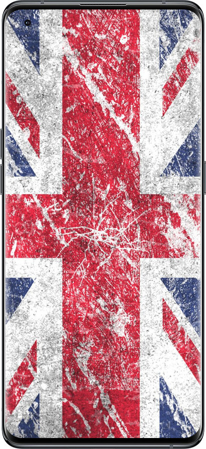 Силиконовый чехол Флаг Великобритании 1 для Oppo Find X5 - 386u-2602 изображение 