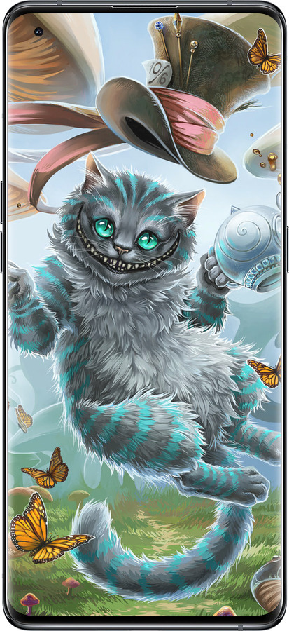 Силіконовий чехол Чеширський Кіт 2 для Oppo Find X5 - 3993u-2602 изображение 